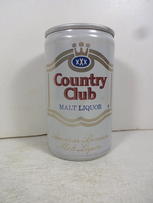 Country Club Malt Liquor - aluminum - tall 8oz - with UPC - Click Image to Close